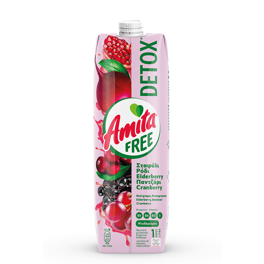 Amita Free Detox Φρουτοποτό 1lt.