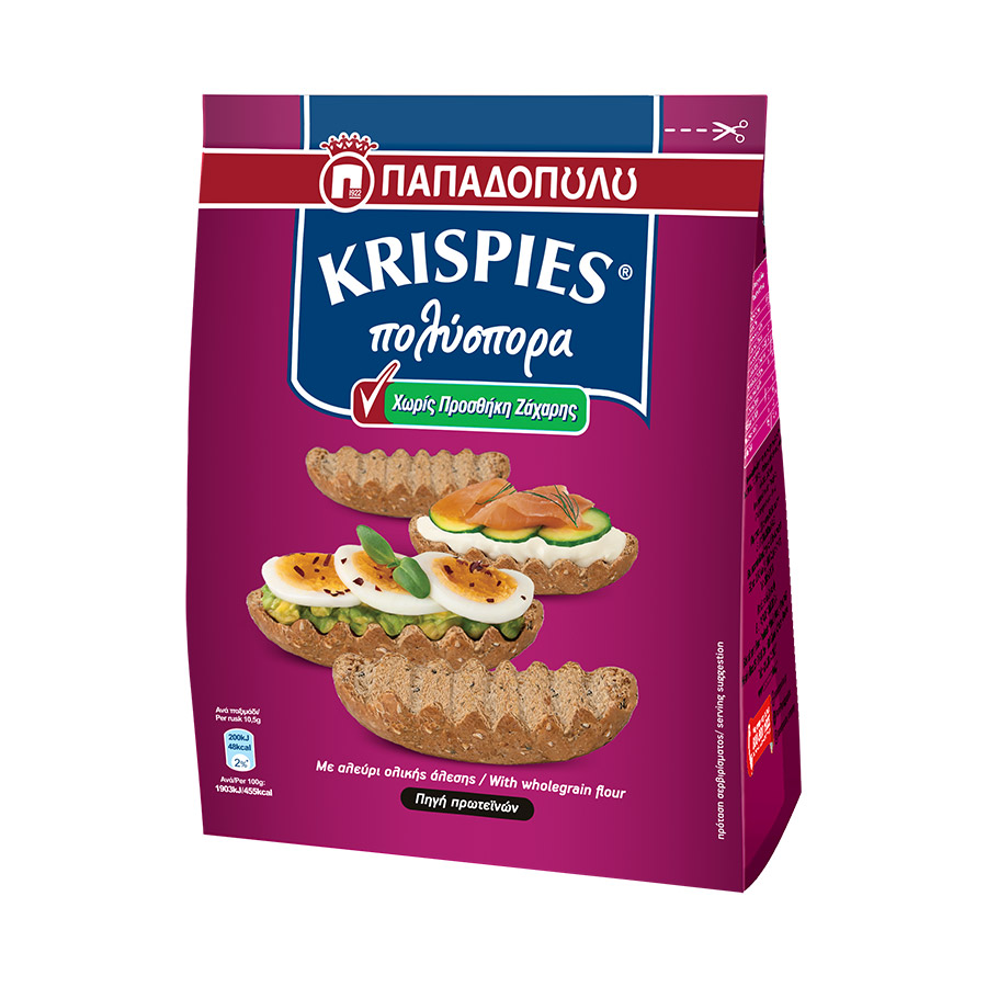 Παπαδοπούλου Krispies Παξιμάδια Πολύσπορα 200γρ.