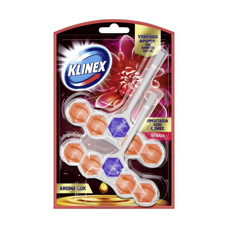 Klinex Aroma Lux Μπλοκ Τουαλέτας Ντάλια 2x50γρ.