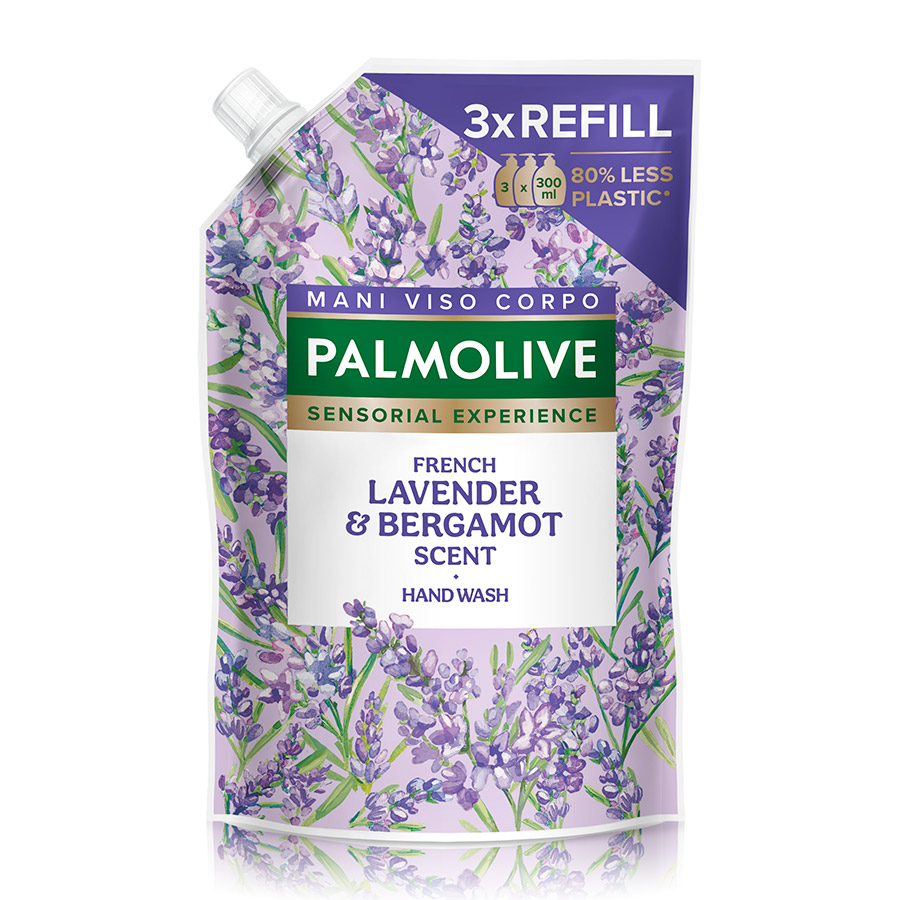 Palmolive Υγρό Κρεμοσάπουνο Λεβάντα & Περγαμόντο Ανταλλακτικό 900ml.