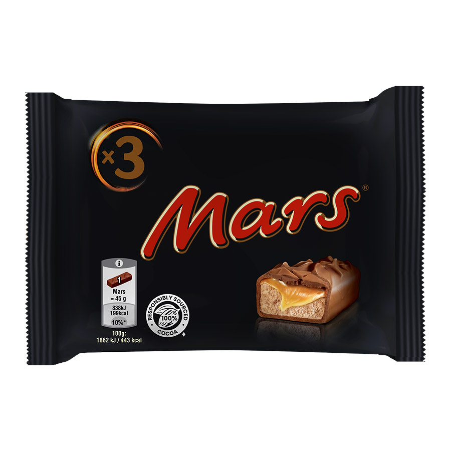Mars Σοκολάτα 3x45γρ.