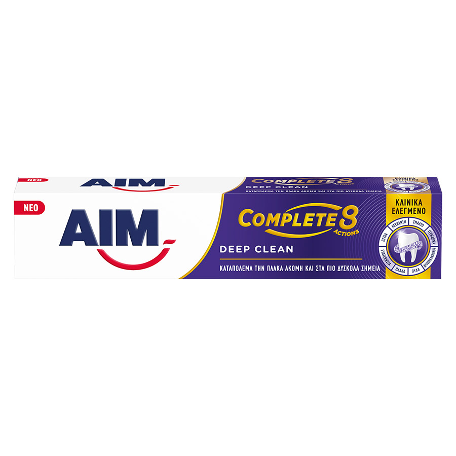 Aim Complete 8 Actions Οδοντόκρεμα Deep Clean 75ml.