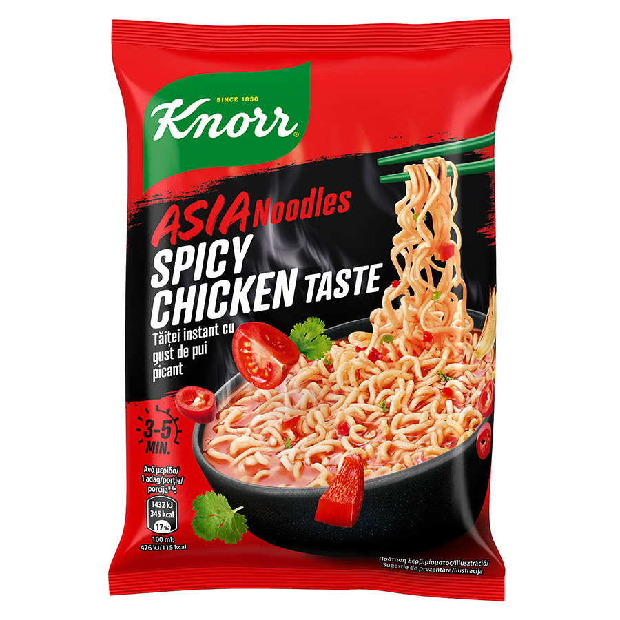 Knorr Noodles Με Γεύση Πικάντικο Κοτόπουλο 73γρ.