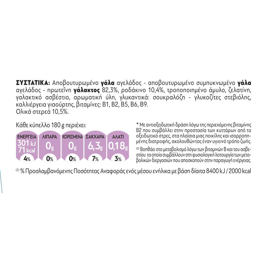 Δέλτα Vitaline Επιδόρπιο Γιαουρτιού Ροδάκινο 3x180γρ.