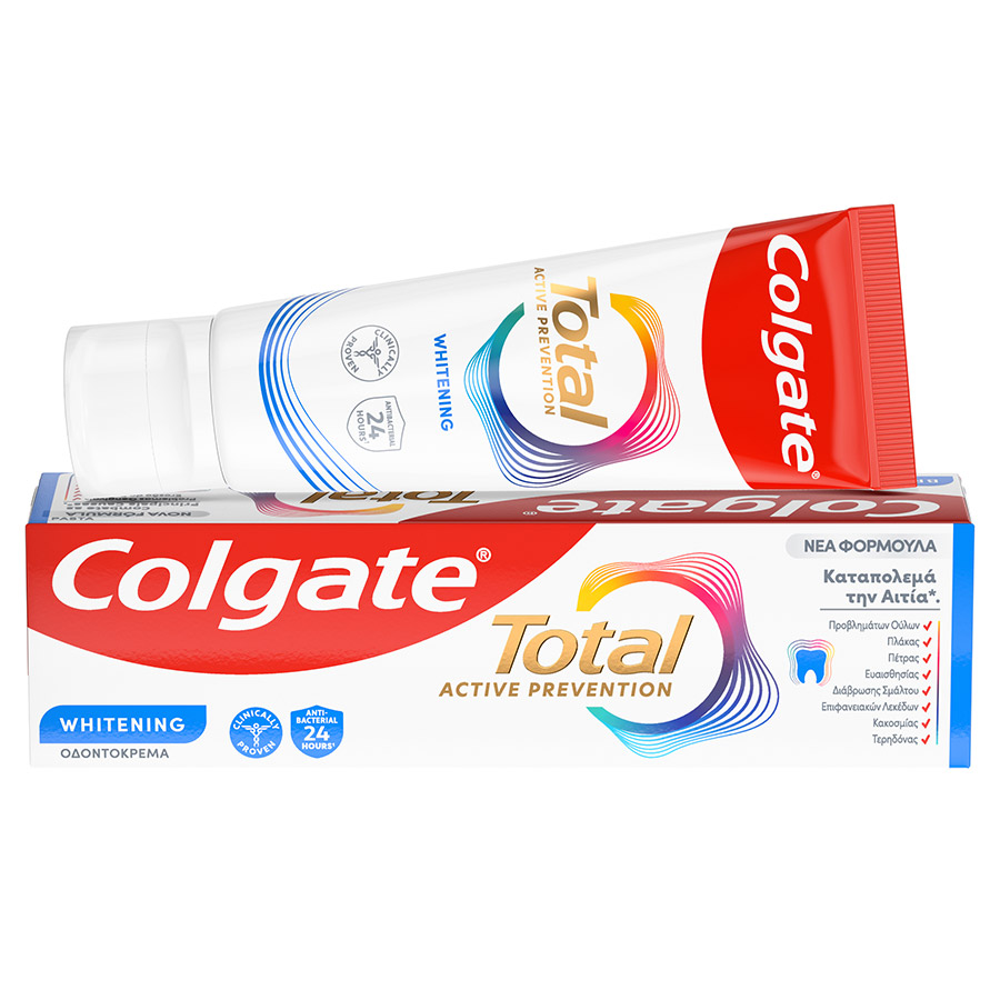 Colgate Total Active Prevention Οδοντόκρεμα Whitening 75ml.