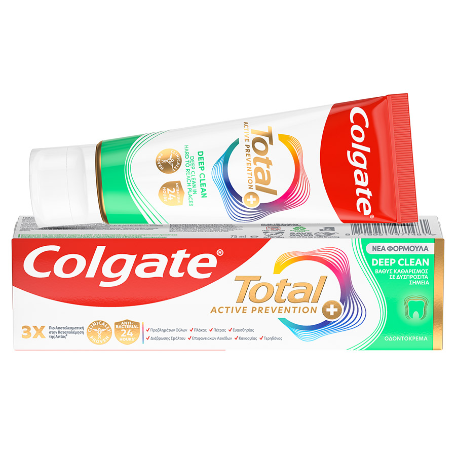 Colgate Total Οδοντόκρεμα Active Prevention Plus Deep Clean 75ml.