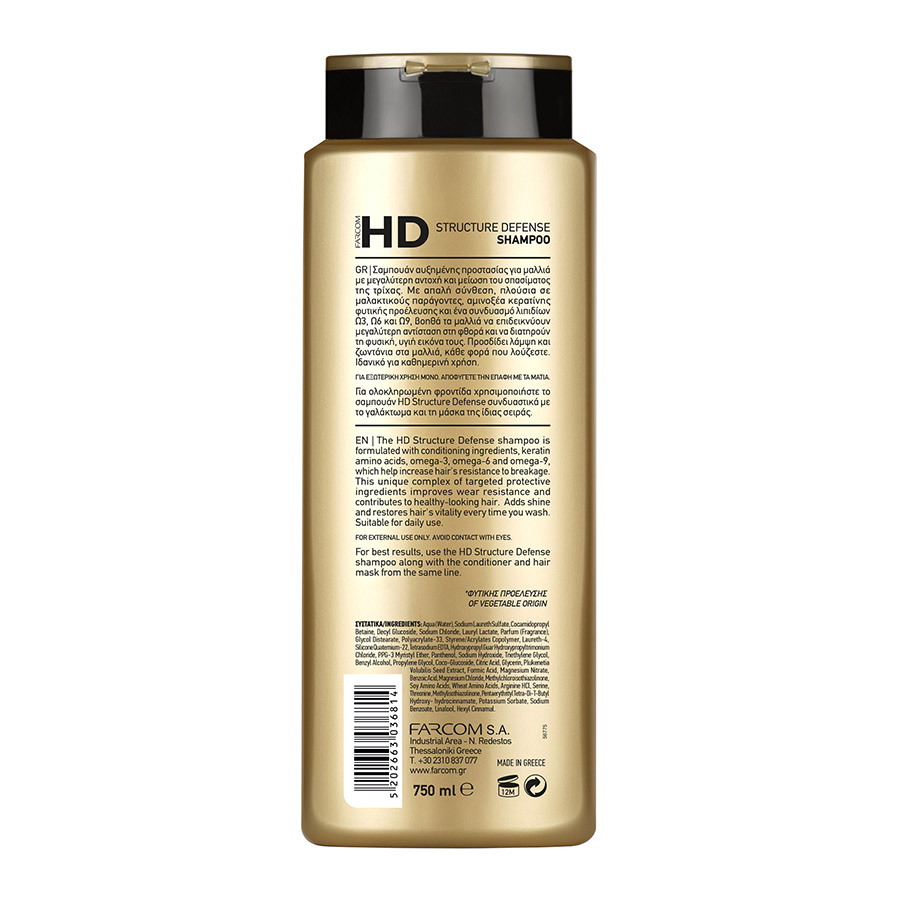 Farcom HD Σαμπουάν Structure Defense 750ml.