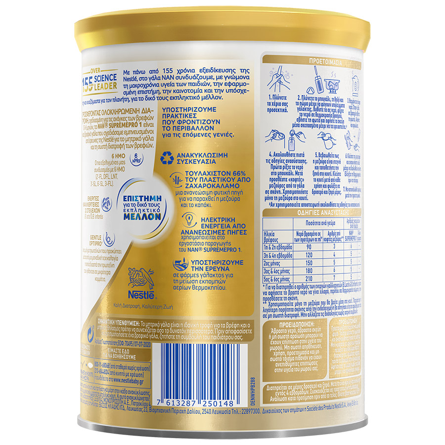 Nestle Nan Supreme Pro 1 Γάλα Σκόνη 400γρ.