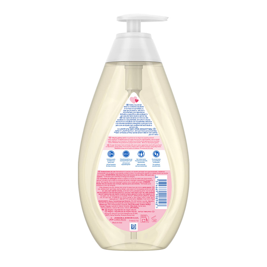 Johnson's Baby Αφρόλουτρο Soft Wash Με Αντλία 750ml.