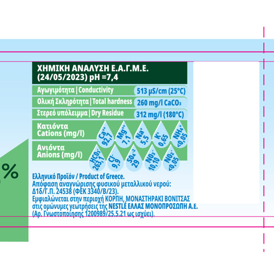 Κορπή Φυσικό Μεταλλικό Νερό 12x500ml. (Μέγιστη Ποσότητα 5τεμ.)