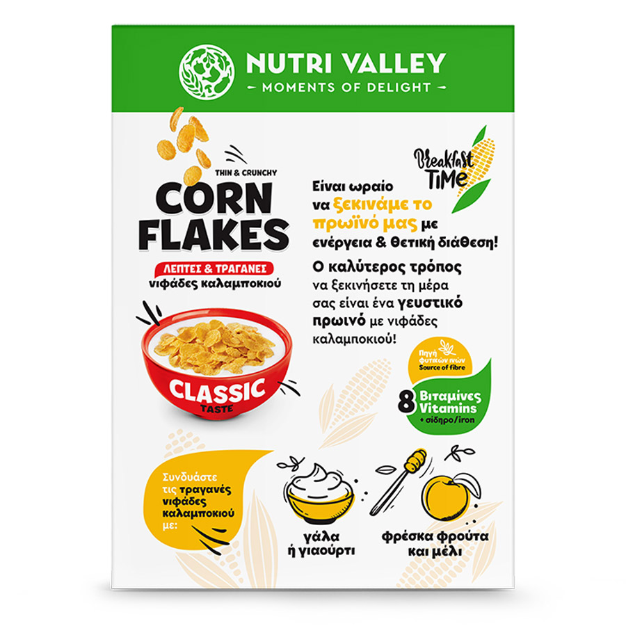 Nutri Valley Corn Flakes 375γρ.