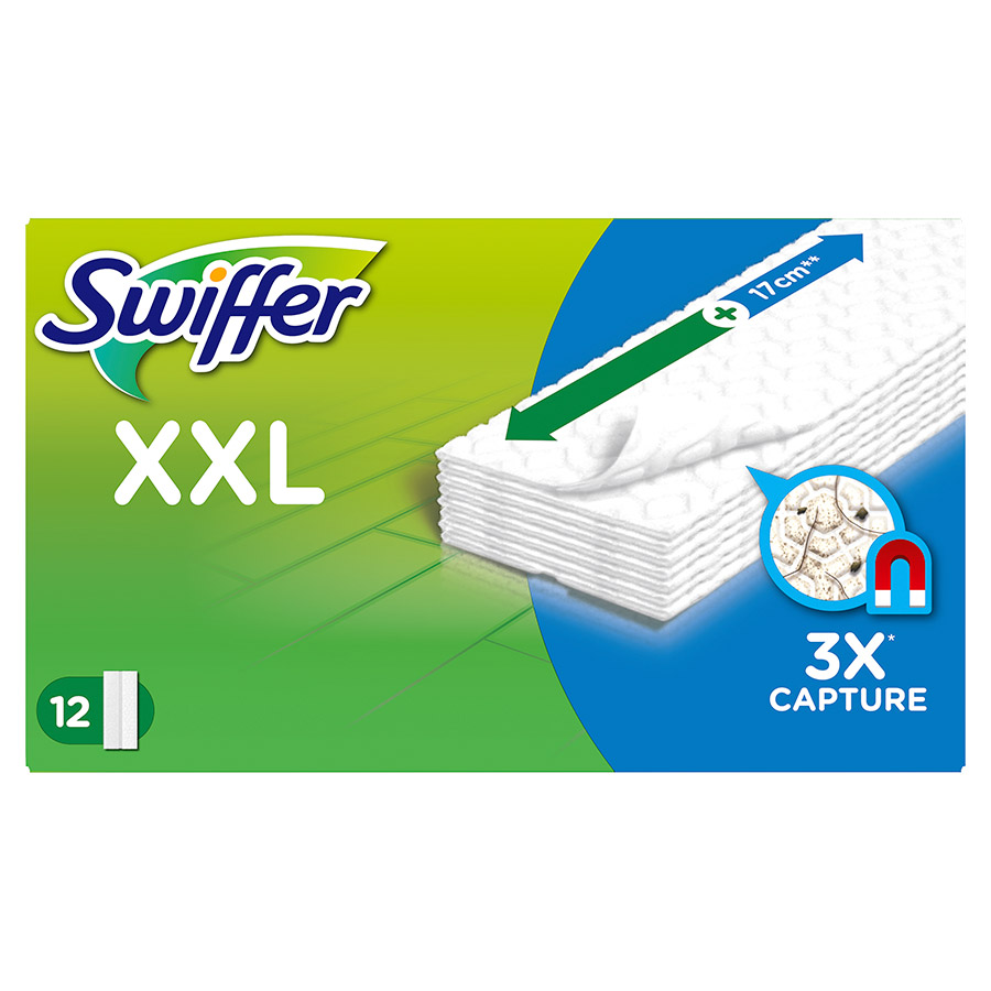Swiffer Στεγνά Πανάκια Καθαρισμού Για Το Πάτωμα Maxi Ανταλλακτικά 12τεμ.