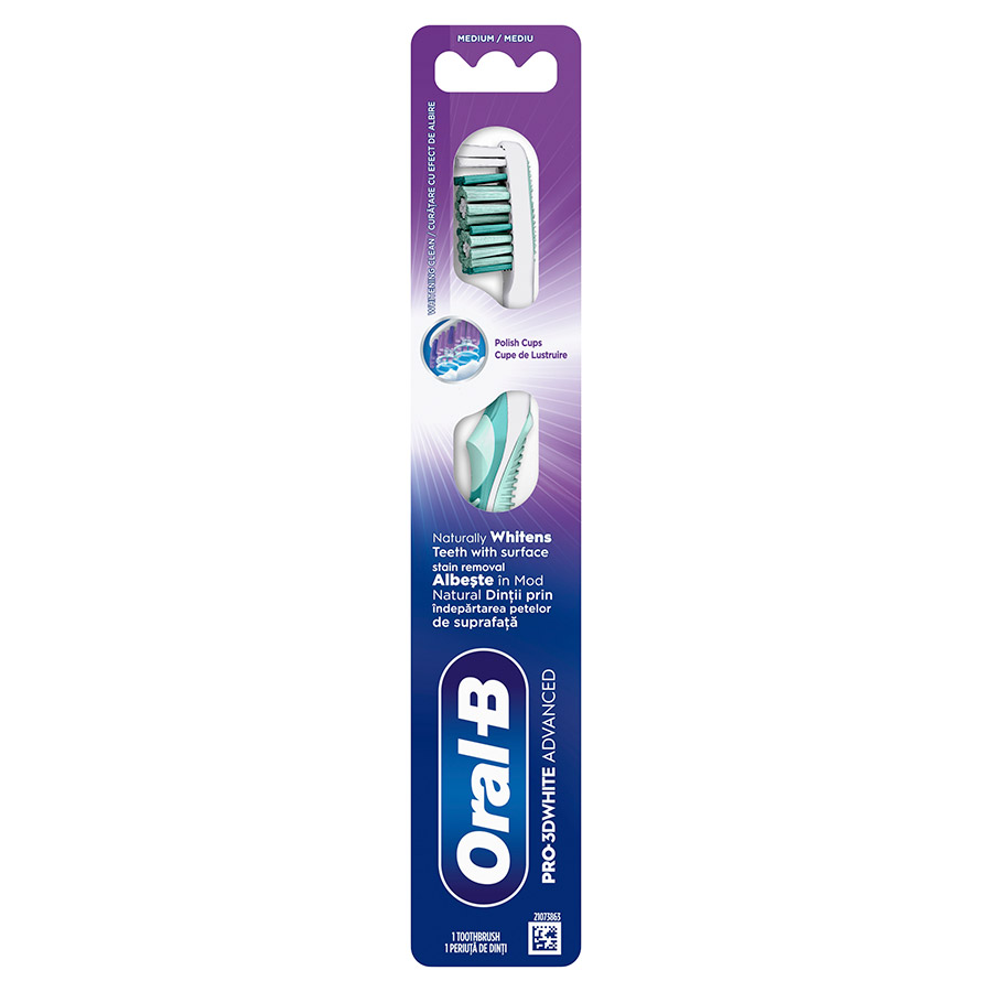Oral-B Pro 3D White Οδοντόβουρτσα Advanced 35 Μέτρια