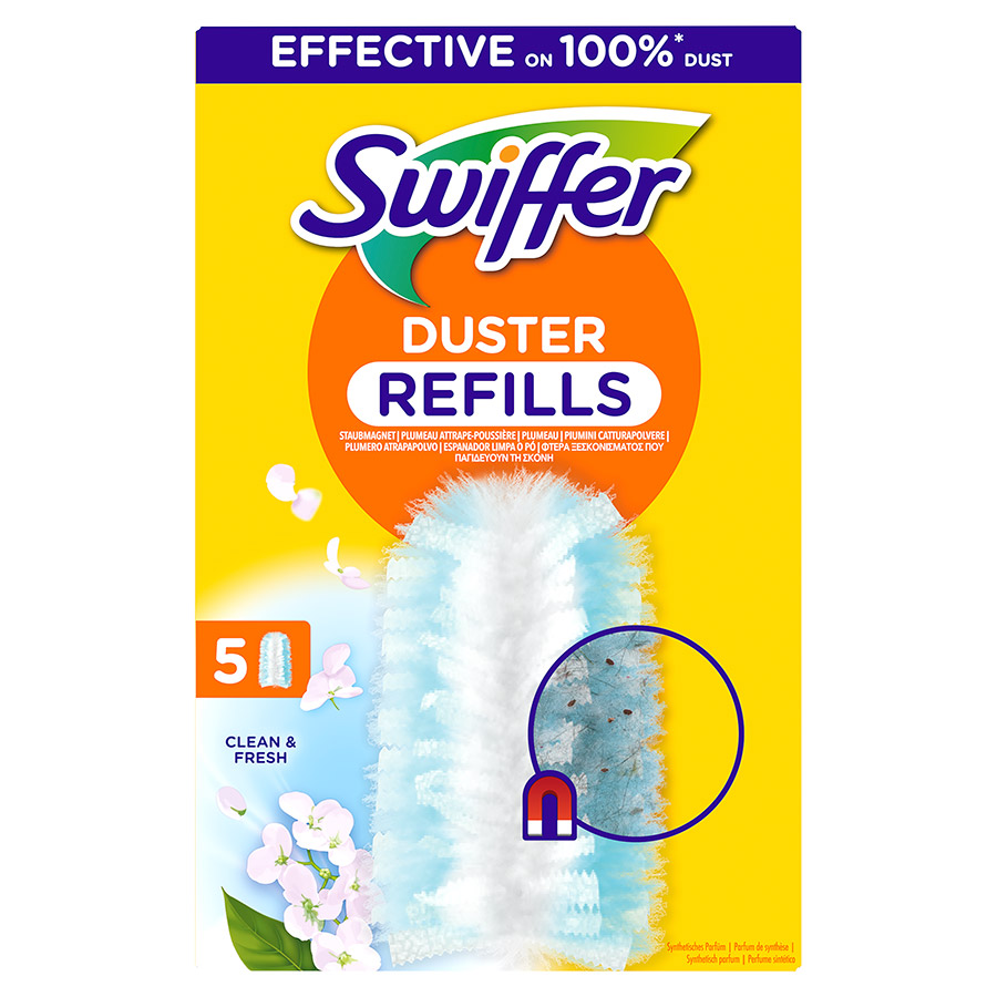 Swiffer Duster Clean & Fresh Φτερά Ξεσκονίσματος Ανταλλακτικά 5τεμ.