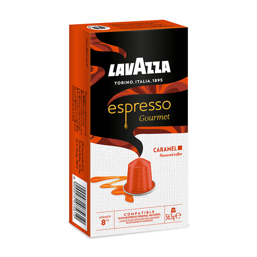 Lavazza Nespresso Καφές Espresso Σε Κάψουλες Caramel 10τεμ. 56,5γρ.