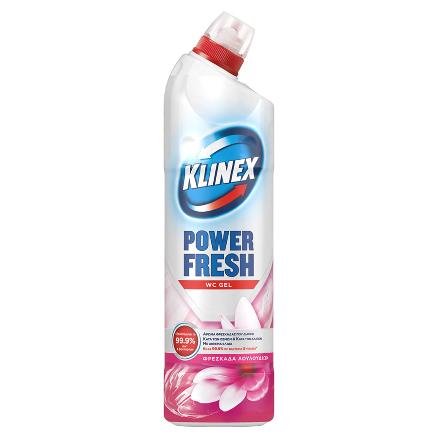 Klinex WC Gel Καθαριστικό Τουαλέτας Φρεσκάδα Λουλουδιών 750ml.