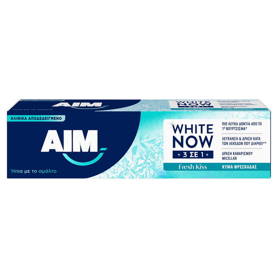 Aim White Now Οδοντόκρεμα Fresh Kiss 3σε1 75ml.