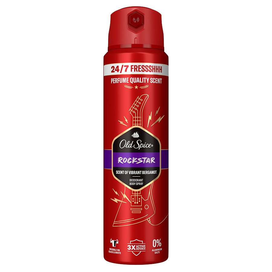 Old Spice Rockstar Αποσμητικό Σπρέι Σώματος 150ml.