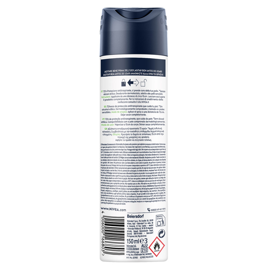 Nivea Men Derma Control Αποσμητικό Σπρέι Sensitive 150ml.