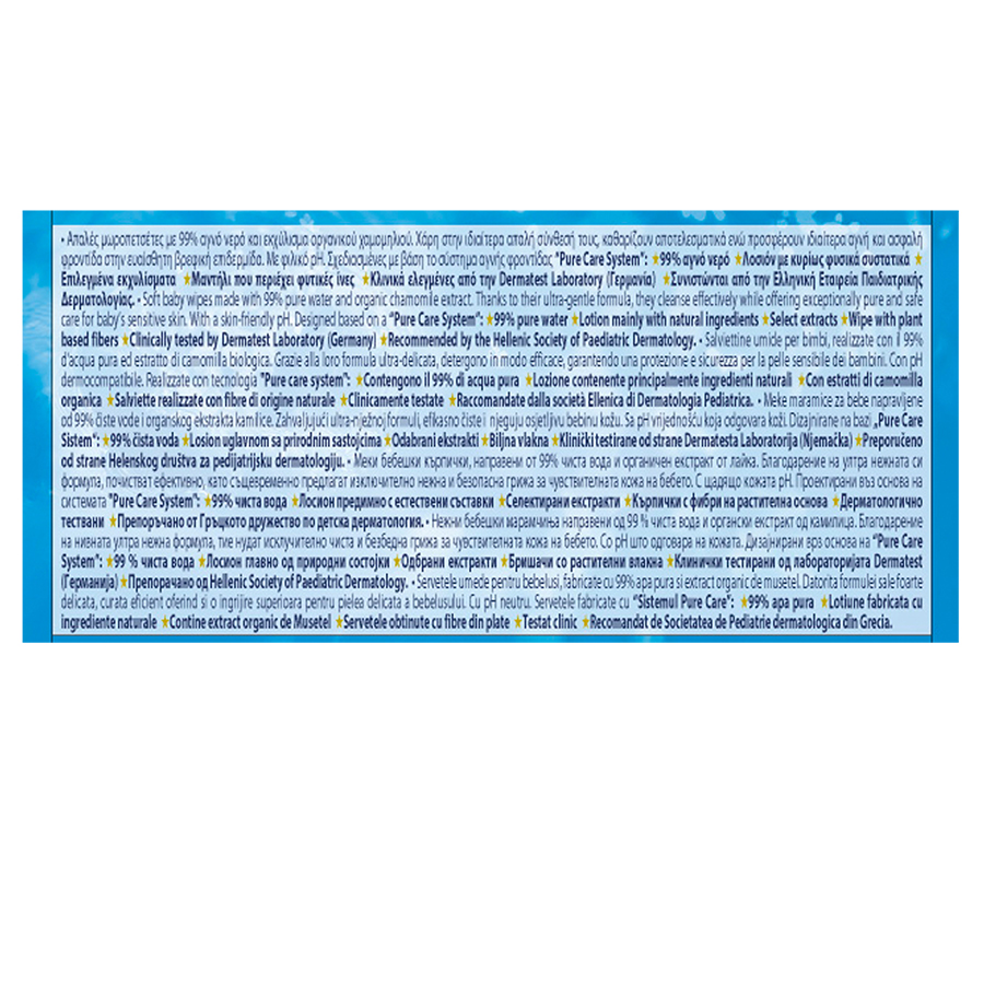 Babycare 99% Water Μωρομάντηλα Μίνι 2x20τεμ.