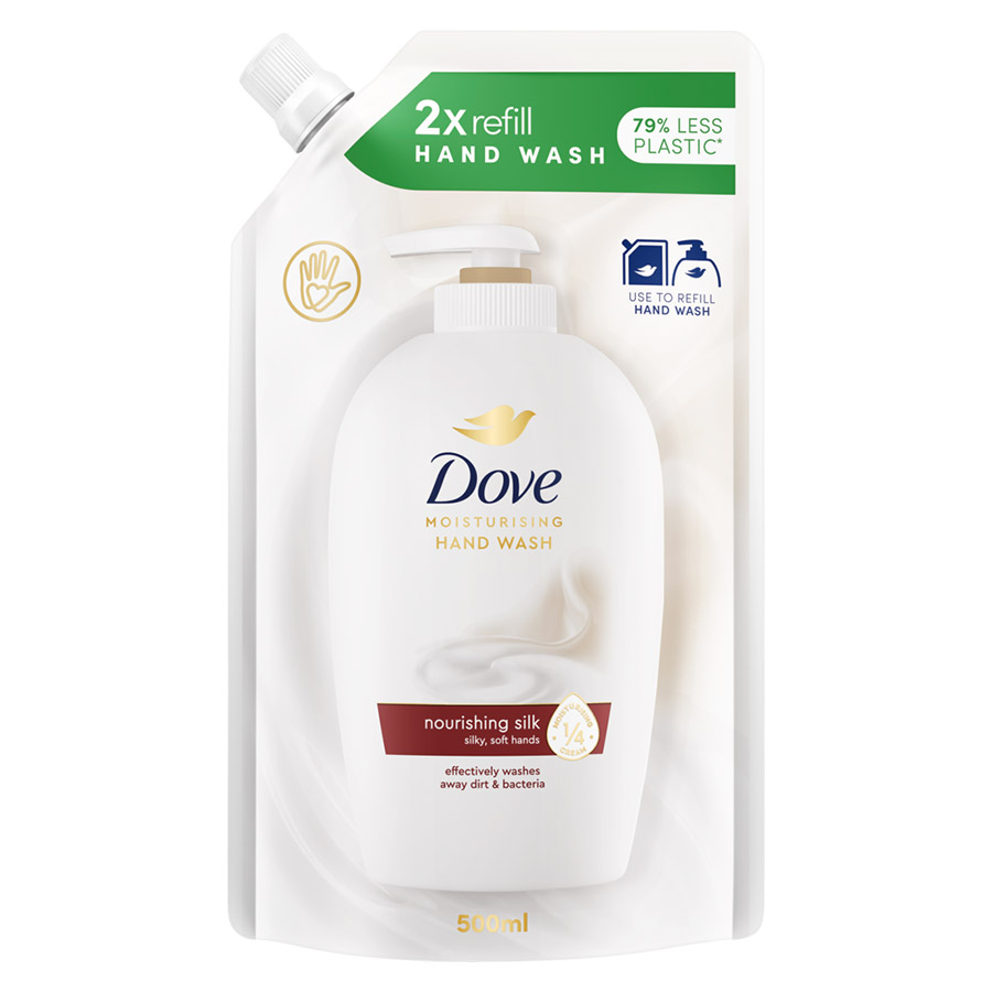 Dove Κρεμοσάπουνο Silk Ανταλλακτικό 500ml.