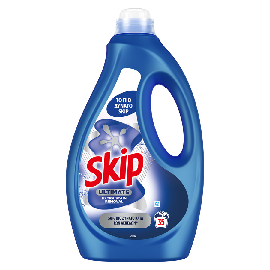 Skip Ultimate Υγρό Απορρυπαντικό Πλυντηρίου Ρούχων Extra Stain Removal 35mez. 1,7lt.