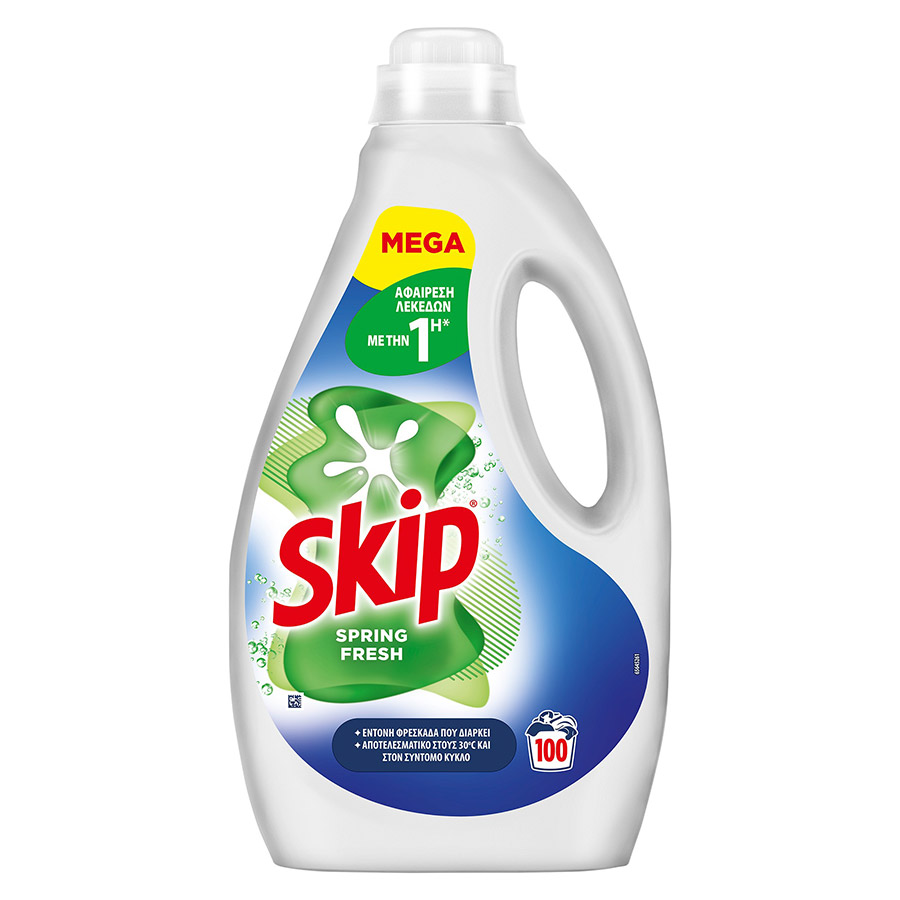 Skip Υγρό Απορρυπαντικό Πλυντηρίου Ρούχων Spring Fresh 100mez. 4,5lt.