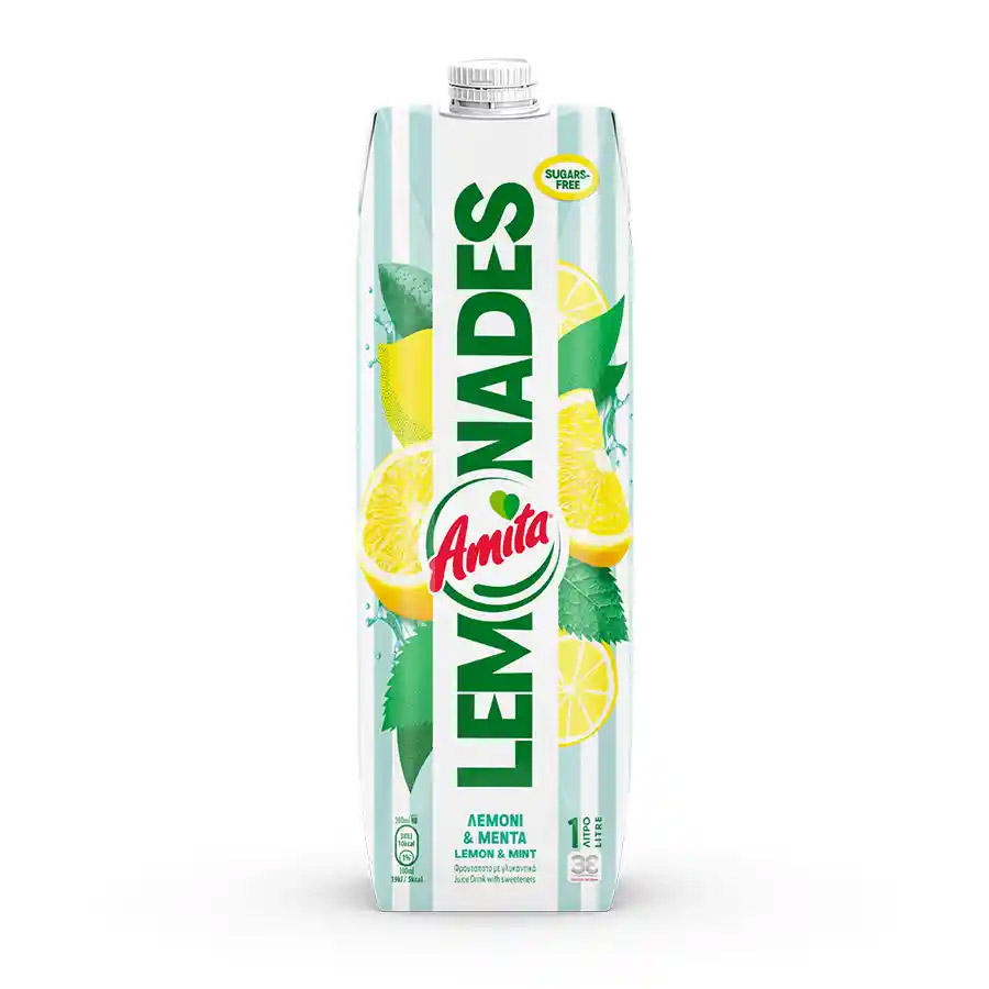 Amita Lemonades Λεμόνι Μέντα 1lt.