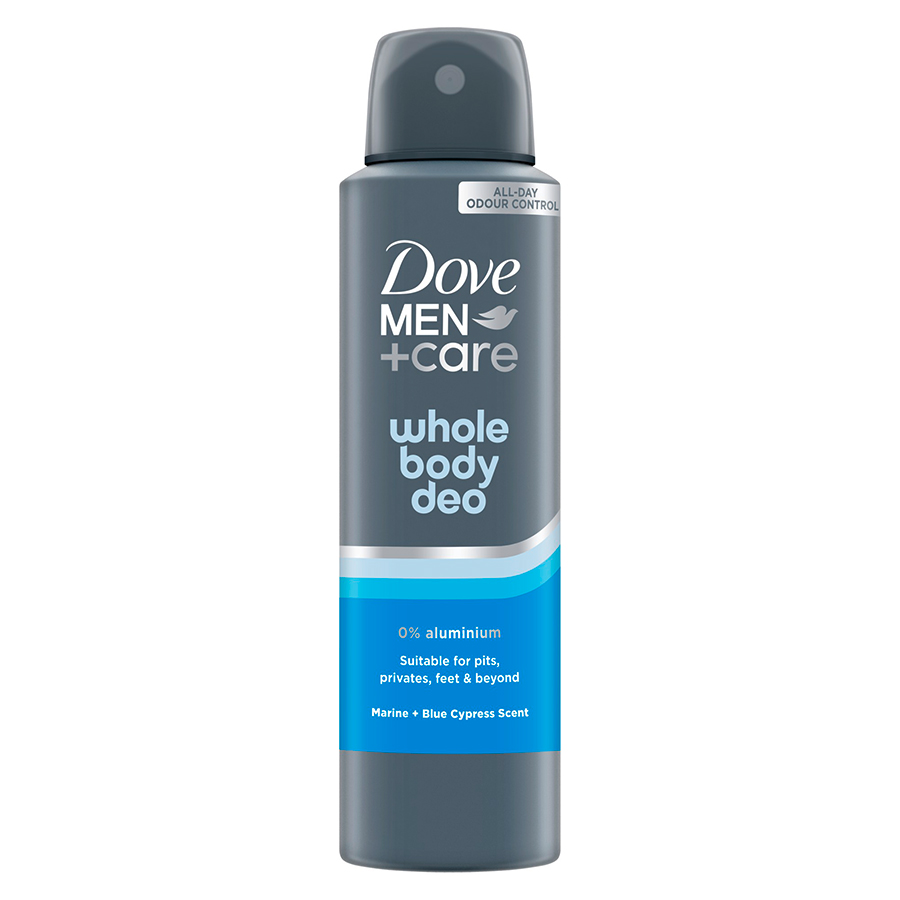 Dove Men+ Care Αποσμητικό Σπρέι Whole Body Deo Marine 150ml.
