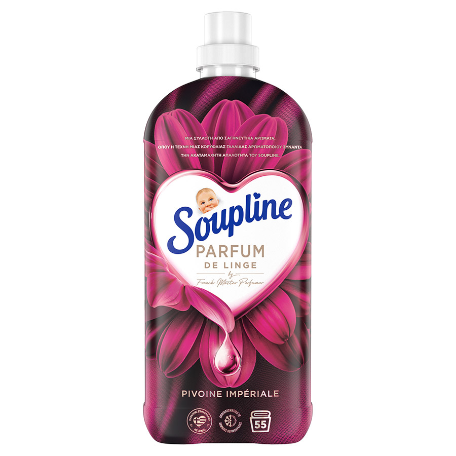 Soupline Parfum Συμπυκνωμένο Μαλακτικό Ρούχων Pivoine Imperiale 55mez. 1,155lt.
