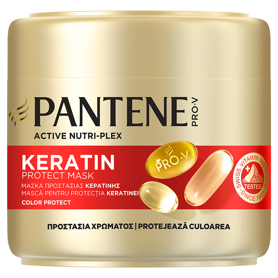 Pantene Pro-V Μάσκα Μαλλιών Κερατίνης Προστασία Χρώματος 2' 300ml.