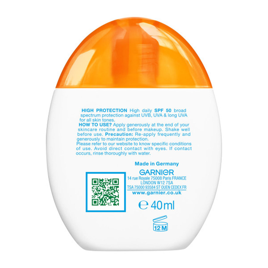L'oreal Garnier Ambre Solaire Super Uv Egg Αντηλιακή Κρέμα Προσώπου SPF50 40ml.