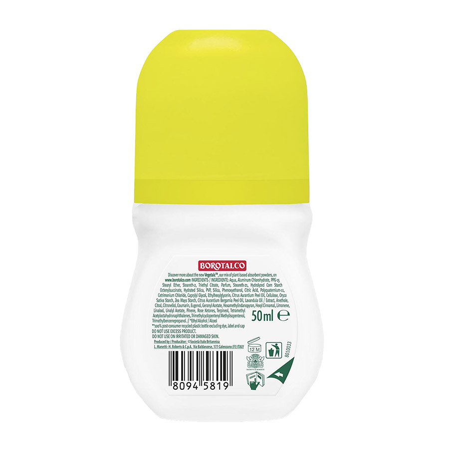 Borotalco Active Αποσμητικό Roll-On Citrus & Lime 50ml.