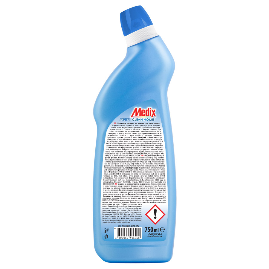Medix Clean Home Καθαριστικό Τουαλέτας Ultra Gel Arctic 750ml.