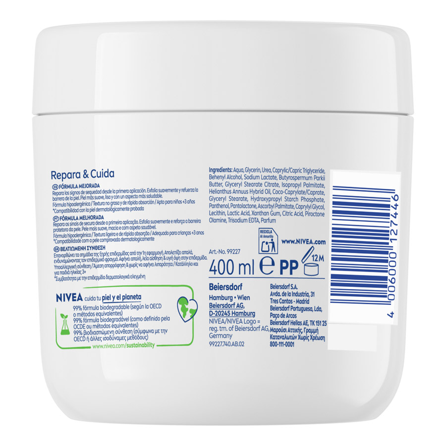 Nivea Repair & Care Κρέμα Σώματος Urea 400ml.