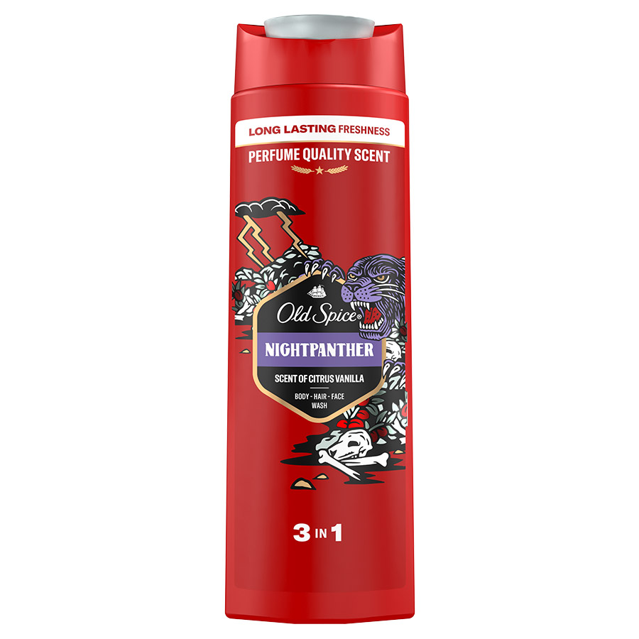 Old Spice Night Panther Αφρόλουτρο 400ml.