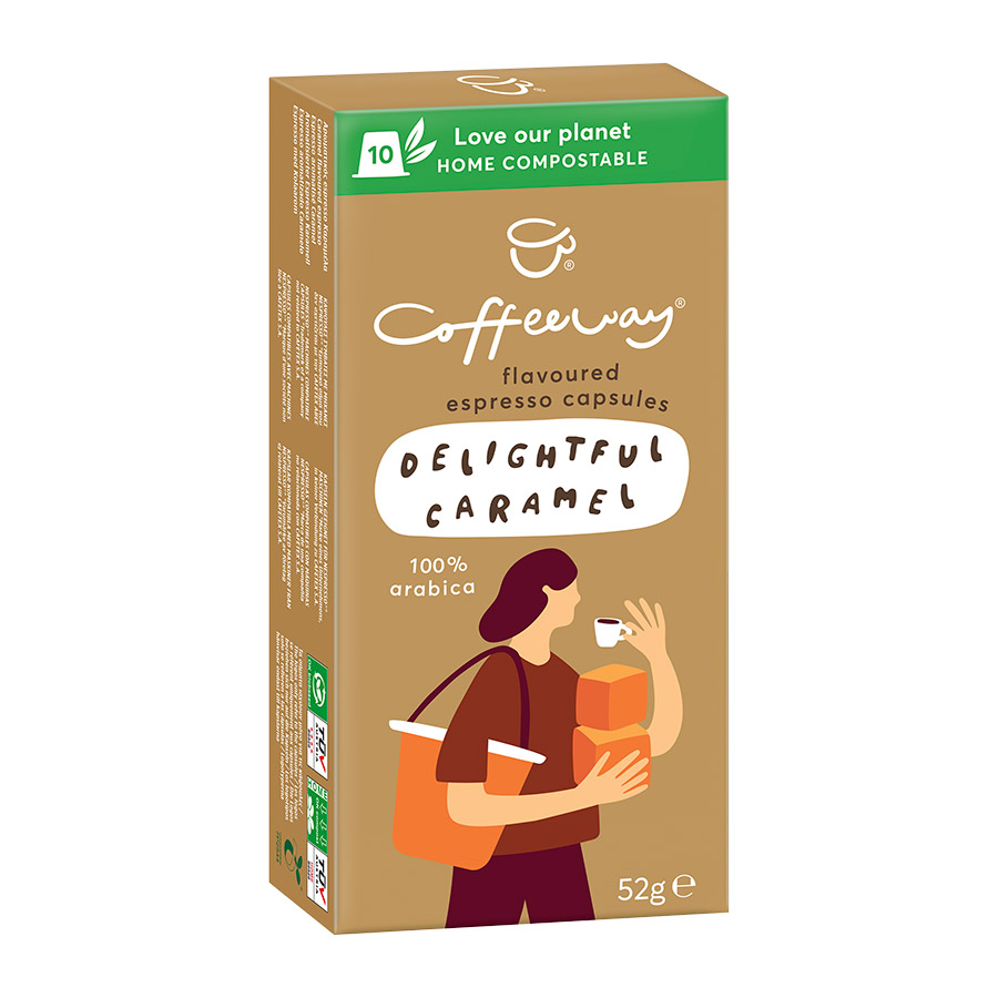 Coffeeway Καφές Espresso Delightful Caramel Σε Κάψουλες 10τεμ. 52γρ.