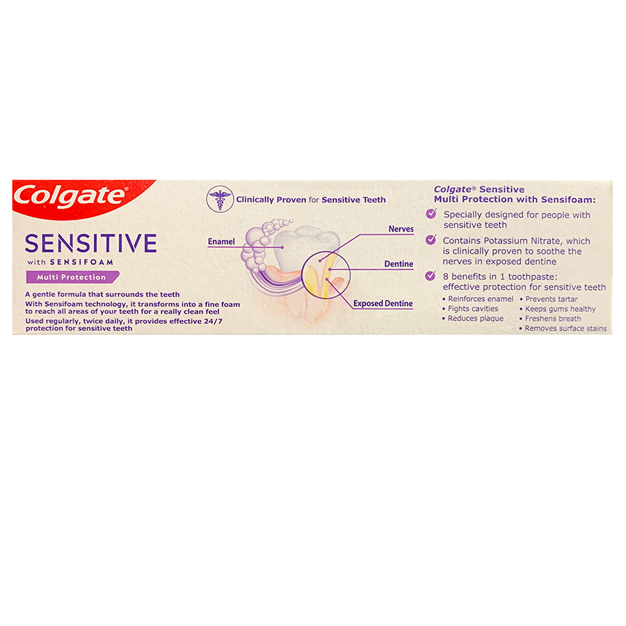 Colgate Sensifoam Οδοντόκρεμα Multi Protection 75ml.