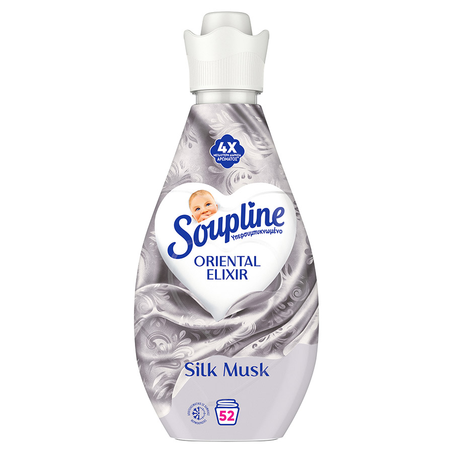 Soupline Elixir Oriental Συμπυκνωμένο Μαλακτικό Ρούχων Silk Musk 52mez. 730ml.