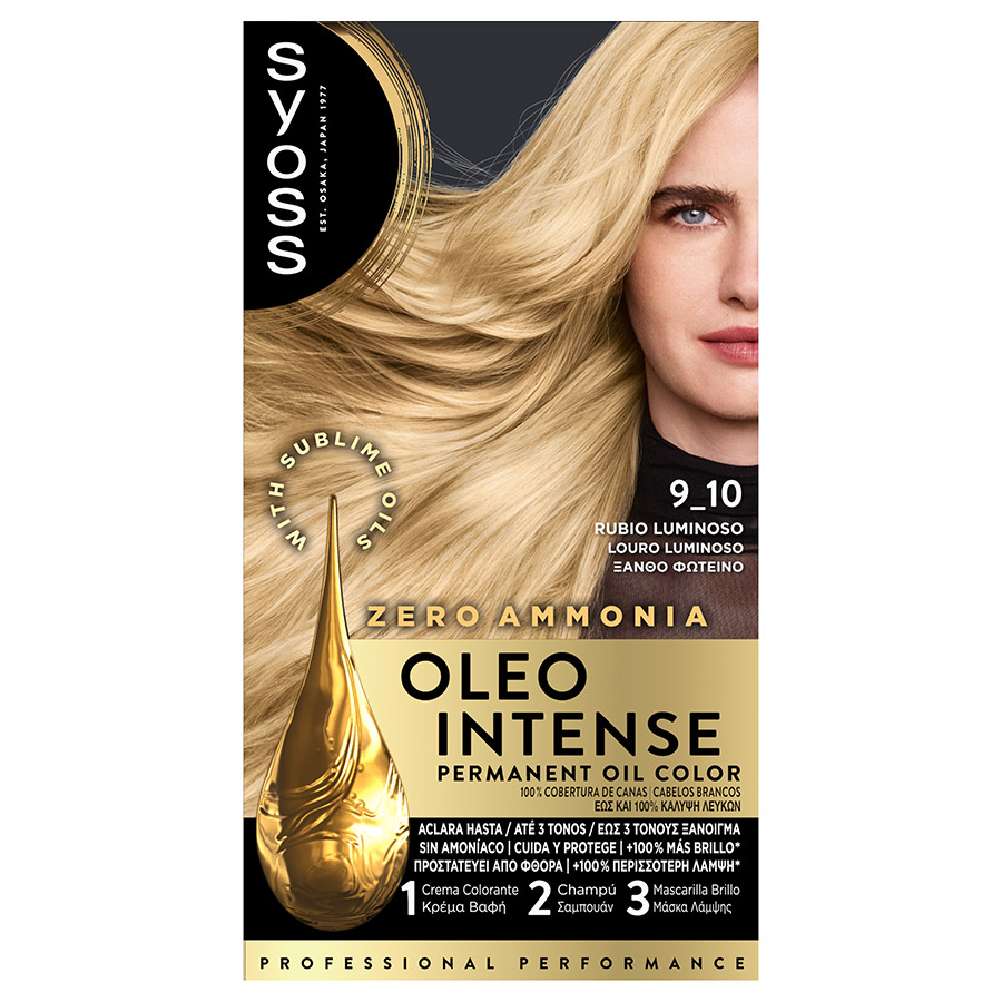 Syoss Βαφή Μαλλιών Oleo Intense No9-10 Ξανθό Φωτεινό