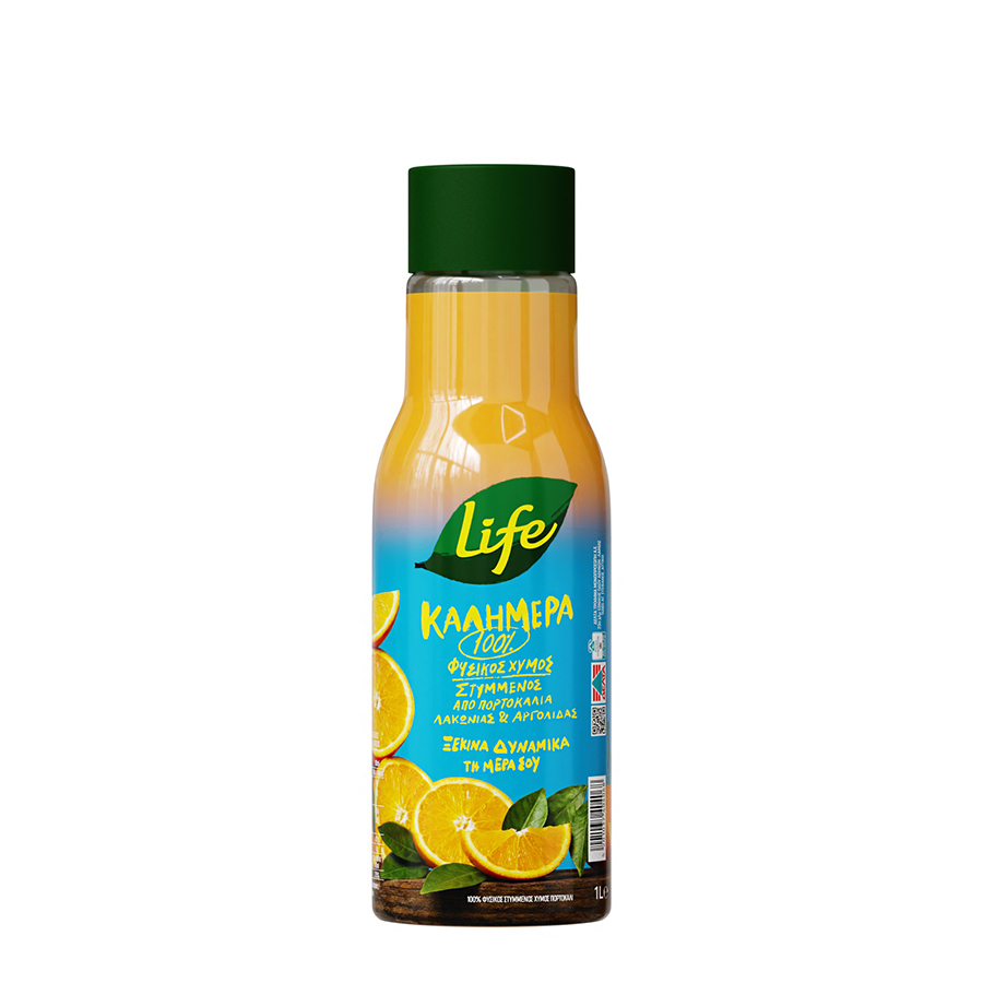 Δέλτα Life Καλημέρα Φυσικός Χυμός Πορτοκάλι 1lt.