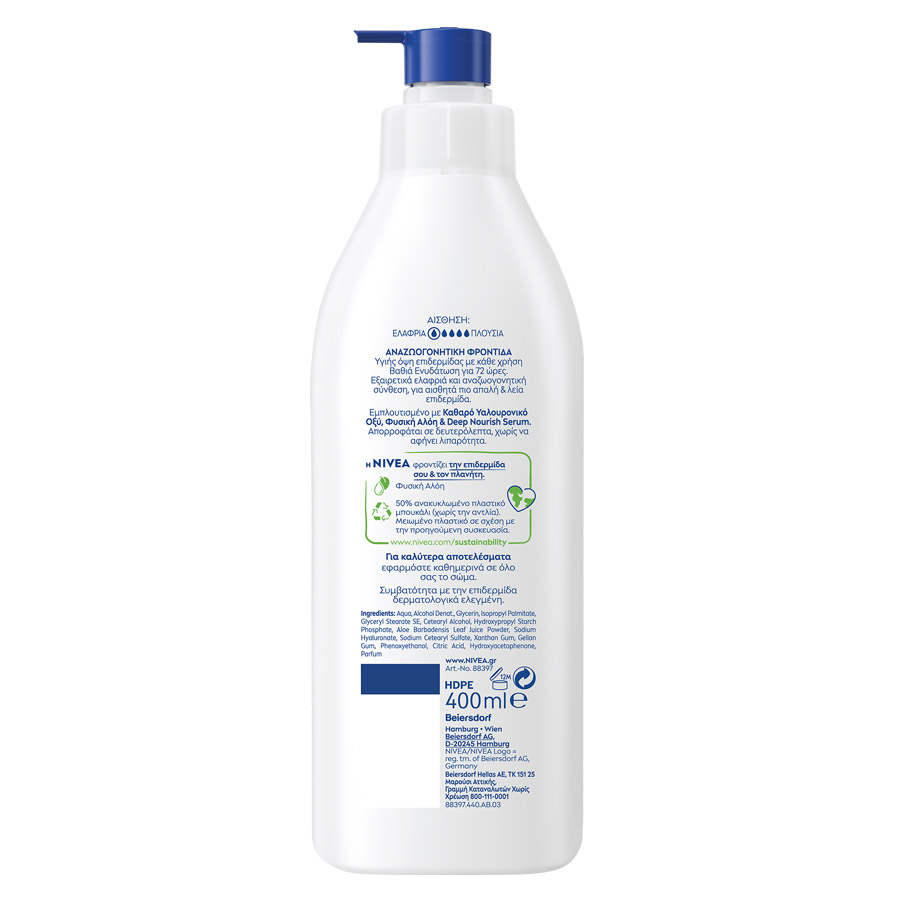 Nivea Aloe & Hydration Λοσιόν Σώματος 400ml.