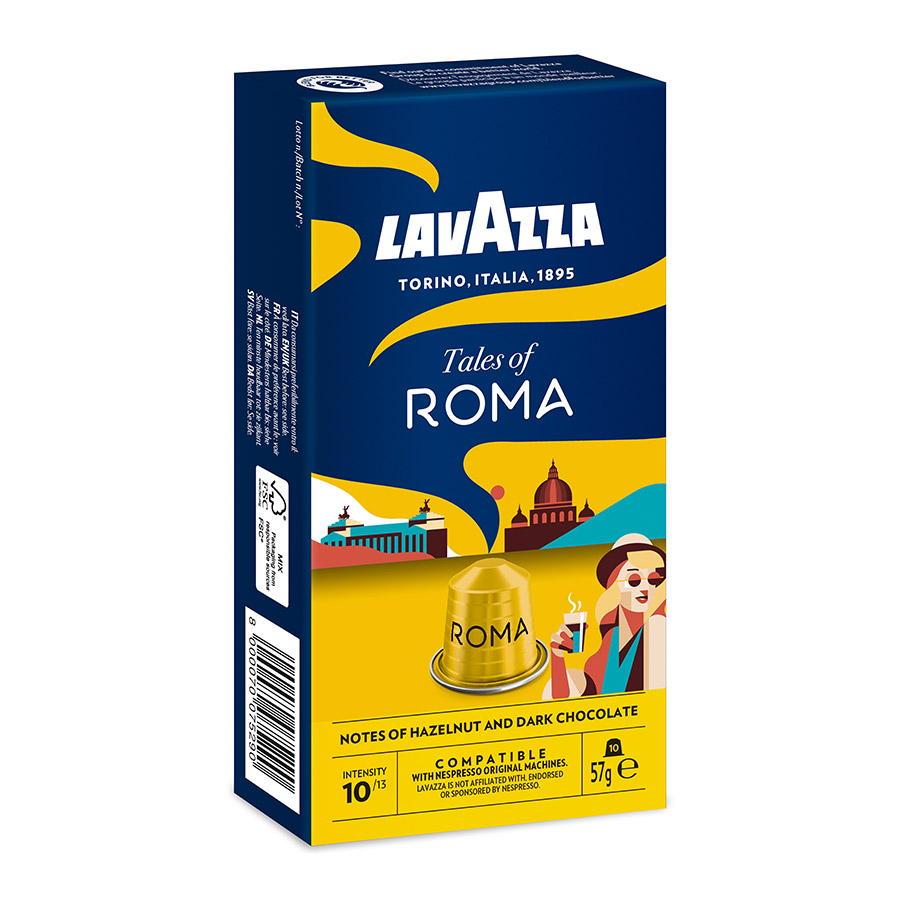 Lavazza Nespresso Καφές Espresso Tales Of Roma Σε Κάψουλες 10τεμ. 57γρ.