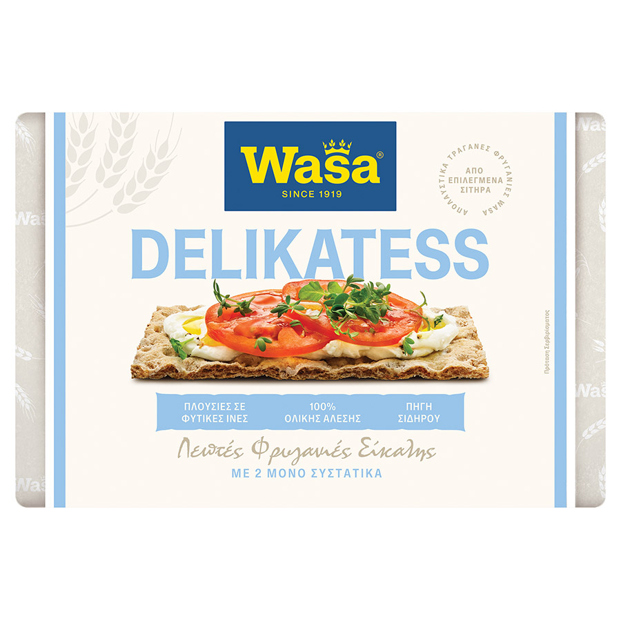 Wasa Delikatess Φρυγανιές Ολικής Άλεσης 270γρ.