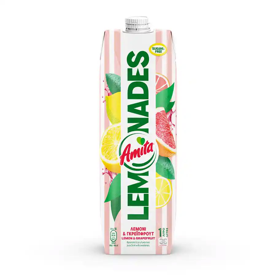 Amita Lemonades Λεμόνι Γκρέιπφρουτ 1lt.