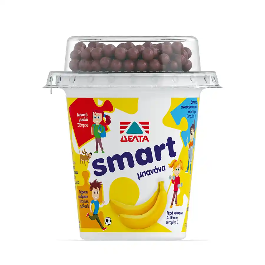 Δέλτα Smart Επιδόρπιο Γιαουρτιού Μπανάνα 3x140γρ.