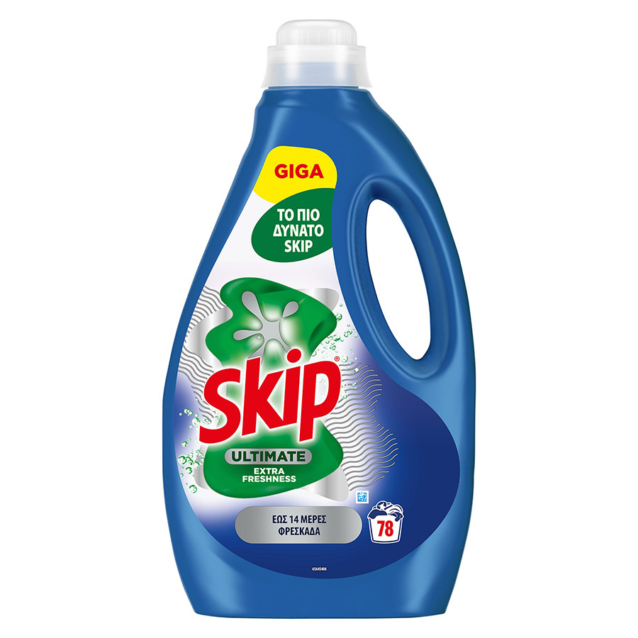 Skip Ultimate Υγρό Απορρυπαντικό Πλυντηρίου Ρούχων Extra Fresh 78mez. 3,51lt.
