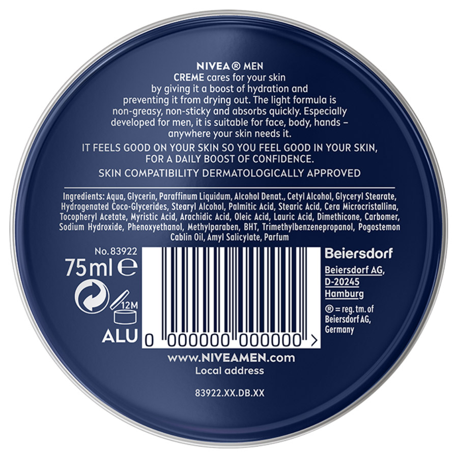 Nivea Men Κρέμα 75ml.