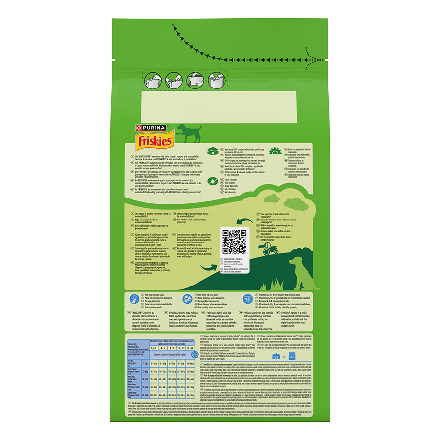 Purina Friskies Junior Ξηρά Σκυλοτροφή Κοτόπουλο 1,5kg.