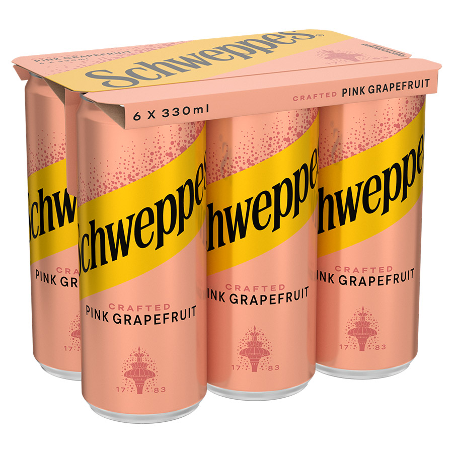Schweppes Pink Grapefruit 6x330ml.